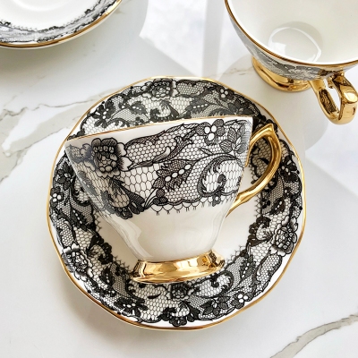 England Luxury Lace Tea Cups - Image 10